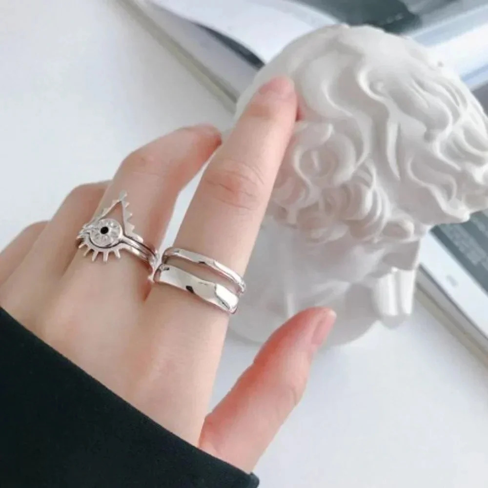 Minimalist 925 Sterling Silver Adjustable Ring